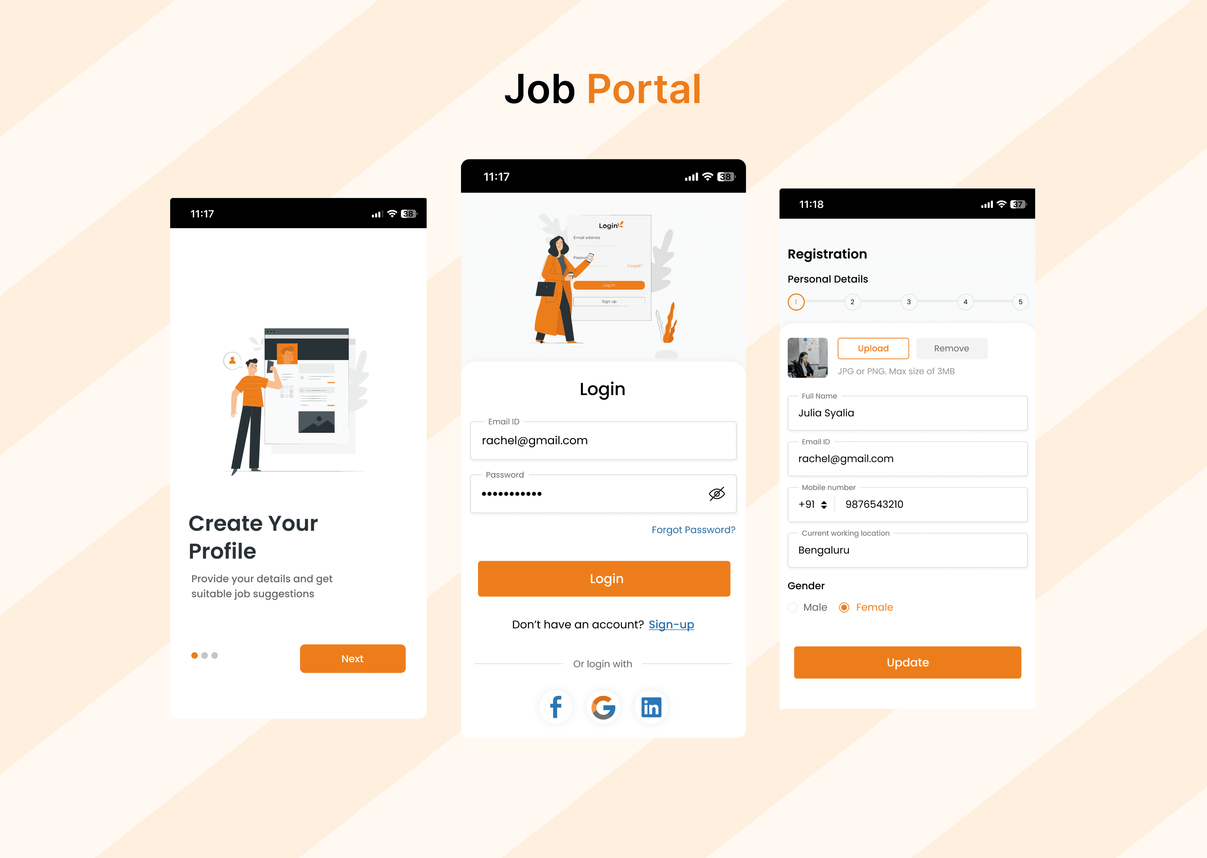 Job portal mobile platform