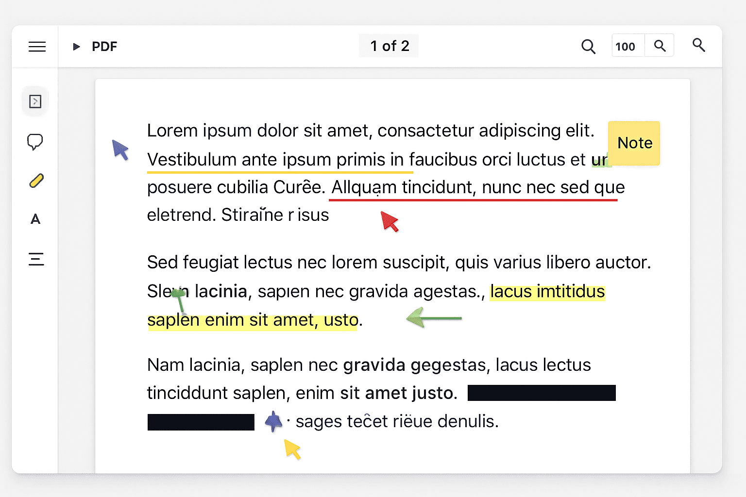 PDF Collaboration with Annotations